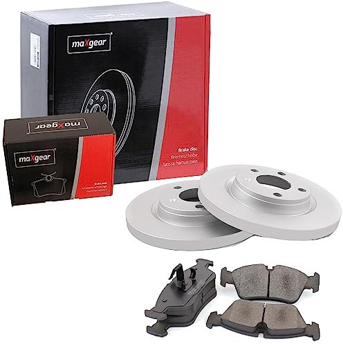 MAXGEAR Bremsen Set Bremsscheiben Scheibenbremsen Ø238 Voll vorne + Bremsbeläge Bremsklötze für Clio II Twingo I Megane 19 Super 5 Rapid Kasten Thalia 9 11