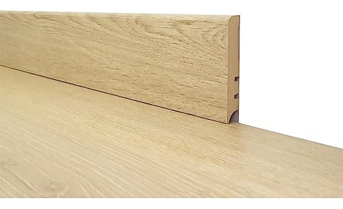10PZ BATTISCOPA PER LAMINATO bianco