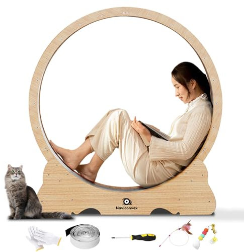 Naviconvex katzenlaufrad laufrad Katze Laufen super leise laufrad für laufrad katzenrad Laufrad 100cm Innendurchmesser Indoor -Sportspielzeuge und -Ausrüstung