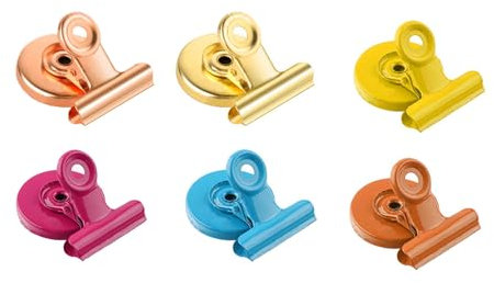 6 piezas de clips magnéticos, imanes de nevera resistentes a los arañazos, imanes de pizarra blanca, imanes fuertes de colores para cocina, nevera, oficina, escuela