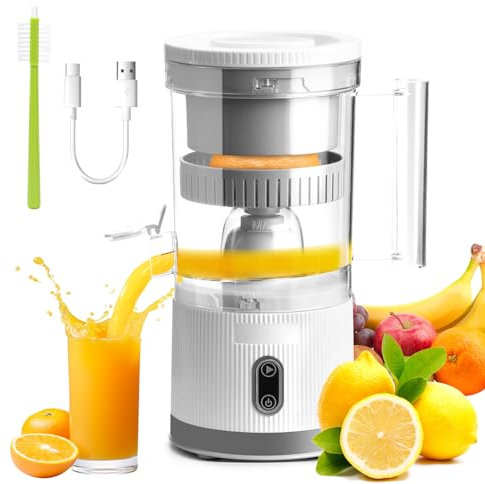 Electric Orange Juicer Machines, 80 W Electric Citrus Juicer, Portable USB Rechargeable Electric Orange Squeezer For Family Travelling Camping. Suitable for a wide range of citrus fruits.