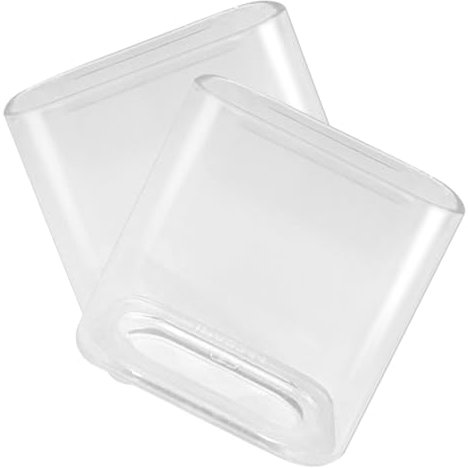 Abaodam 2pcs Power Adapter Protective Case Cover Compatible for Iphone Charger Decorative Power Adapter Sleeve for Home Office Use Transparent