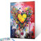 Tucocoo Graffiti Banksy Kit de peinture par numéros sur toile de 40,6 x 50,8 cm, peinture à l'huile numérique à faire soi-même pour adultes avec pinceaux et pigments acryliques, image Love Pop Art