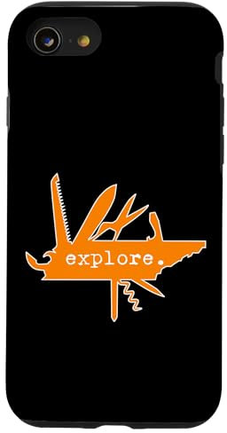 Hülle für iPhone SE (2020) / 7 / 8 Entdecken Sie Tennessee Multitool Tennessean Outdoor Camping Ausrüstung