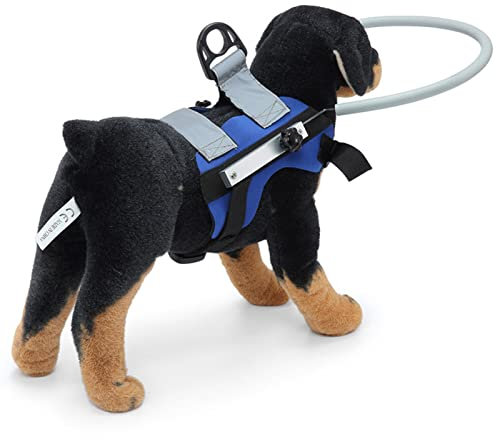 Blindes Hundegeschirr, Blind Pet Anti-Kollisionsring Blindenhund Geschirr Orientierungshilfe Verstellbarer mit reflektierender Wirkung für Blinde (S Durchmesser 22 cm (für 4–10