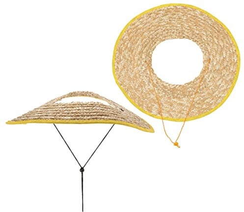 DOITOOL 2pcs Helmet Curtain Men Wide Hard Hat with Visor Summer Sun Hat Hard Hat Visor Brim Sombrero Hard Hat Neck Protection Helmet Sun Guard Strap Sun Hats Work Floats Bike