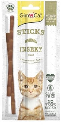 GimCat Sticks Insekt - Softe Kaustangen mit zuckerfreier Rezeptur - 1 Packung (1 x 3 Sticks)