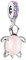 MITSOKU Charm Tartaruga Marina Rosa Argento 925 Perline Pendenti per Bracciali e Collane Gioielli Regali per Donne