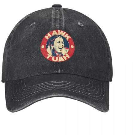 IEINYAUP Falke Tuah Und Spucke Auf Den Thang 2024 Wahlen Männer Frauen Baseballmütze Distressed Baumwolle Mützen Hut Outdoor All Seasons Kopfbedeckungen