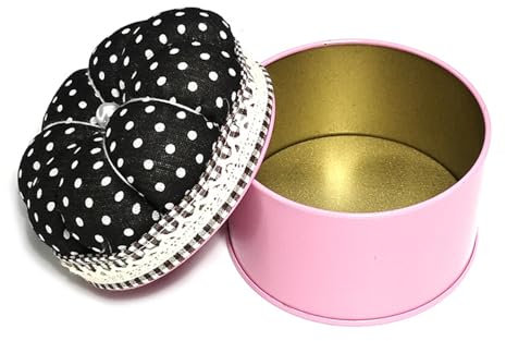 Kalttoy Blumen-Nadelkissen mit Aufbewahrungskoffer, Nähnadelhalter mit Nähzubehör-Box für Quilten, Nähzubehör