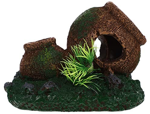 Toyvian Schwimmendes Versteck für Garnelen Natürliche Wurzel Dekoration für Aquarien Fische Zucht Lifelike Aquarium Ornament für Garnelen und Fische für Fischliebhaber und