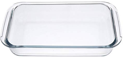 TIDTALEO Bandeja Para Horno Rectangular De Vidrio Templado Resistente Al Calor Plato Grill Ovalado Para Microondas y Horno Fácil De Limpiar y Seguro Para Cocina Doméstica