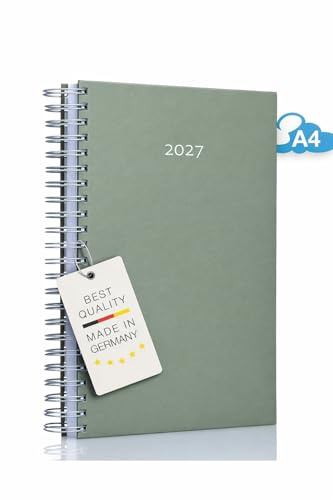 edition cumulus 2027 Der GROSSE Dicke – DIN A4 Kalender - SALBEIGRÜN – MADE IN GERMANY - großzügiger Platz für deine täglichen Termine - perfekt für Büro und Zuhause (Salbeigrün)