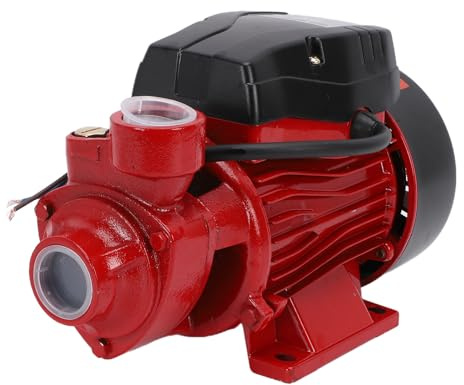 Headerbs Bomba Centrífuga Eléctrica, Bomba de Agua Limpia de 35 M de de Elevación de 50 L/min con Salida de Entrada NPT de 1 Pulgada, para Riego de Césped, Drenaje de Refuerzo Doméstico