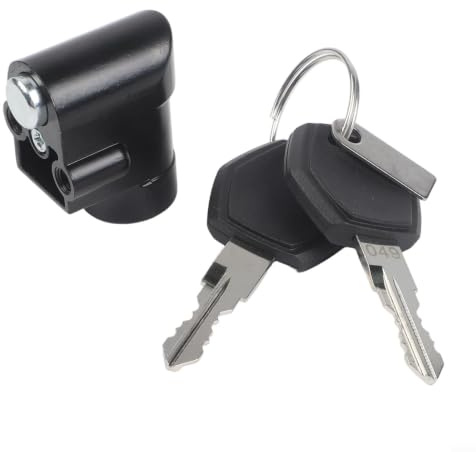 Metal Power Lock and Key Set for Hailong 1 2 E-Bike Battery Cases, Secure Replacement Lock, 11mm or 20mm Size, Silver(11mm)