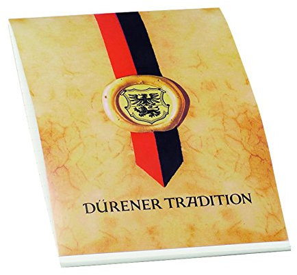 Rössler Papier 20020401 - Briefblock DIN A4, 50 Blatt, Dürener Tradition, satiniert, weiß