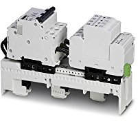 PHOENIX CONTACT VAL-CP-MOSO 60-3S-FM Kombination aus Überspannungsschutz Typ 2 und Sicherungssicherung für Ableiter mit Ableiterüberwachung, 5-Leiter-Systemdesign (L1, L2, L3, N, PE)