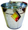 Cubo Acero 9 Litre Galvanizado - 2 Pack/S