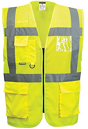 Portwest MADRID MESH AIR EXEKUTIV WESTE, Größe: XL, Farbe: Gelb, C496YERXL