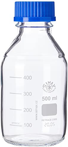 500ML BOROSILICATE GLASS LABORATORY REAGENT BOTTLE SIMAX/VWR (DURAN PYREX EQUIVALENT)