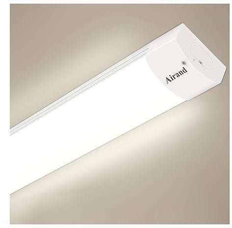 Airand Neon LED 120CM 36W 3600LM Eclairage Atelier Garage LED Lampe Puissant Plafonnier 4000K Tube Led Etanche IP66 Plafonnier Led Garage Lampe Blanc Naturel Bureau Cave Atelier Département