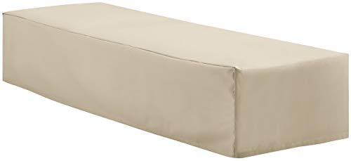 Crosley Furniture Patio Furniture Covers, Waterproof Outdoor Chaise Lounge Cover for Backyard, Tan