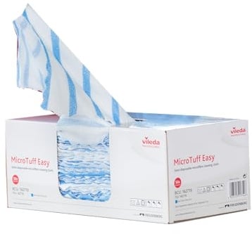 Vileda Professional, Lavette Semi-jetable Microfibre Microtuff Easy, 50 pcs