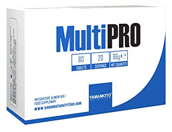 YAMAMOTO NUTRITION MultiPRO 80 Comprimés, Multivitamine Multiminérale Hautement Dosée