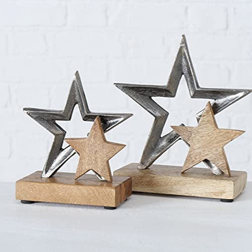 BOLTZE Stern Dekoaufsteller Strobel, im 2 teiligem Set