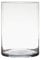 Dekoglas, Glasvase Zylinder H. 25cm D. 18cm transparent rund Glas Hakbijl