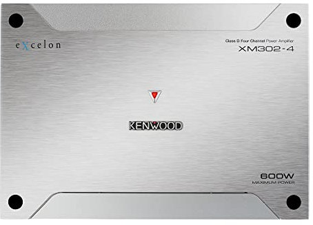 KENWOOD XM302-4 eXcelon 4-Channel Marine Grade Amplifier for Boats, Cars and ATV's