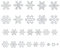 AWCIGG 110 Silberne Glitzer Schneeflocken Fensterdeko, Fensterbilder Weihnachten Selbstklebend, Weihnachten Fenstersticker, Silberne Schneeflocken PVC Aufkleber für Weihnachten Winter Fenster Deko