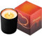 HERZWÄRMER Kerzen mit Herz-Inlay in Marken Geschenkbox Schwarzer Becher, Candle Kerze mit Herz Einlage als Geschenkideen für Frauen, Männer, Sie und Ihn um Halloween Thanksgiving Advent Weihnachten