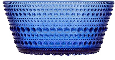 Iittala Kastehelmi Schale in der Farbe: ultramarinblau, aus Glas hergestellt, Fassungsvermögen: 230 ml, 1066655, Blau