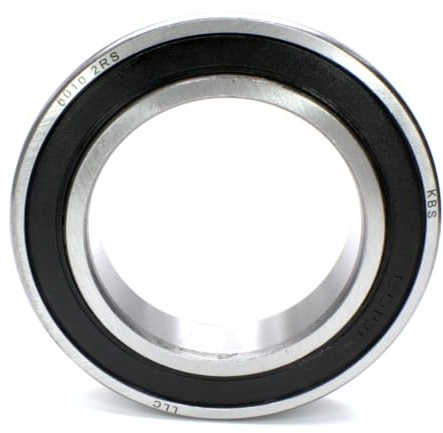 Parts and Parts Rillenkugellager 6010 2RS, 50x80x16mm, DIN 625 ISO 15, Hochgeschwindigkeits-Radiallager, reibungsarm, leichtgängig, ideal für Fahrzeuggetriebe und Industriemaschinen