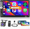Hikity Autoradio 1 Din mit Wireless CarPlay & Wireless Android Auto, 7 Zoll Auto Radio Touch Display Bluetooth 5.1 Autoradio mit Bildschirm FM Radio USB TF AUX