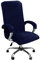 KAYBTNT Samt Bürostuhl Bezug, Hohe Lehne Bürostuhl Sitzbezug, Waschbarer Stretch Spandex Drehstuhl Stuhlhussen, Schonbezug für Bürostuhl, Universal Computer Stuhl überzug,Classic Blue,XLarge