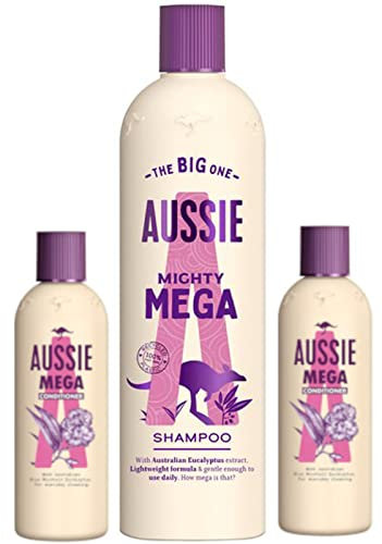 Aussie MEGA XXL Bundle - Shampoo 700ml + Conditioner 2 x 250ml = 500ml für den täglichen Gebrauch.