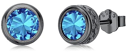 Herren Ohrstecker 925 Sterling Silber | Stilvolle Herren Ohrstecker mit verschiedenen Designs für Alltag Freizeit Business und besondere Anlässe