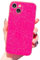 Finyosee Compatible with iPhone 14 Plus Case 6.7 inch, Cute Neon Bright Color,Glitter Bling Thin Slim Shockproof Silicone Sparkly Case, Soft TPU Phone Case for Women Girl-Hot Pink