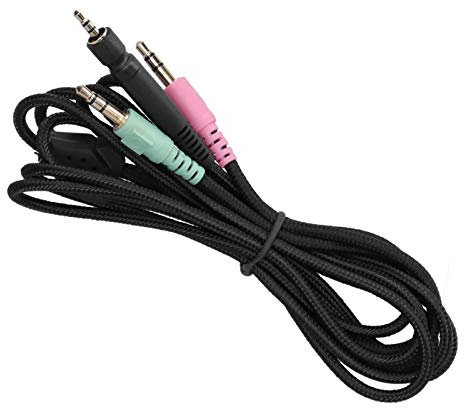 Câble de Casque de Jeu 3.5mm, Câble Audio PC OFC, Fil de Cuivre pour PC 373D GSP350 GSP500 GSP600 G4ME One Game Zero, etc.