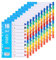 XHDA 10er 1-10 Trennblätter für Ordner A4, A4 Ordner-register Trennblätter 1-10 für die Ordner-Organisation im Büro