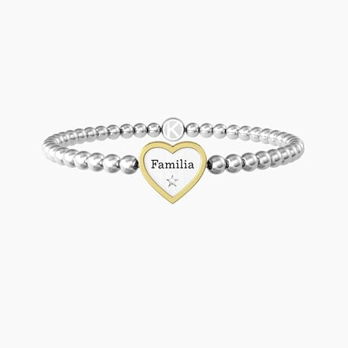 KIDULT - Armband aus Stahl 316L PVD gelb Kristalle | Family, Edelstahl, Nicht zutreffend.
