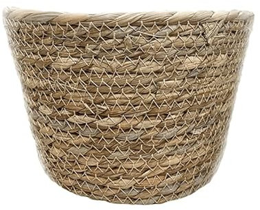 Cubre Macetas de Esparto de 13,5 cm de Altura Dale un Toque Rústico a tus Macetas
