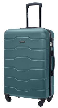 PUCCINI Koffer Alicante Hartschalenkoffer Handgepäck Trolley Leicht Reisekoffer mit 4 Rollen M-L-XL