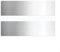 PETSTIBLE Lot de 2 plaques de poussée pour porte coupe-feu en acier inoxydable brossé 410 × 110 mm