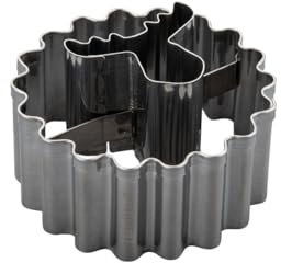 Zenker Ausstecher Linzer mit Tannenbaum – Hochwertiger Edelstahl, 2in1 Funktion für Terrassenplätzchen, Perfekt für Weihnachtsgebäck