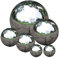 Obelunrp Blickkugel, 6pcs Spiegel polierte Kugeln, Glatte, Hohle Edelstahl -Stahlblech, reflektierende dekorative DIY -Blickkugel für Gartendekoration