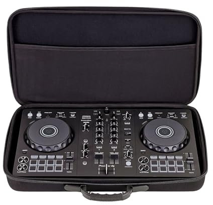 Analog Cases Pulse Case für Native Instruments Traktor Kontrol S2 (Robustes Hardcase, Schutz für DJ-Equipment, Leichter Kabel-Organizer), Schwarz