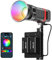 GVM PL60C RGB Studio-Lampe, LED-Videolampe, COB 60 W mit Batterien, tragbare LED-Videoleuchte für Fotografen, tragbar, 360 ° Farbprojektor für Videoaufnahmen, Portrait im Freien